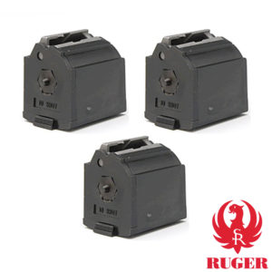 3 pack of BX-1 10-round factory rotary magazines for the Ruger 10/22
