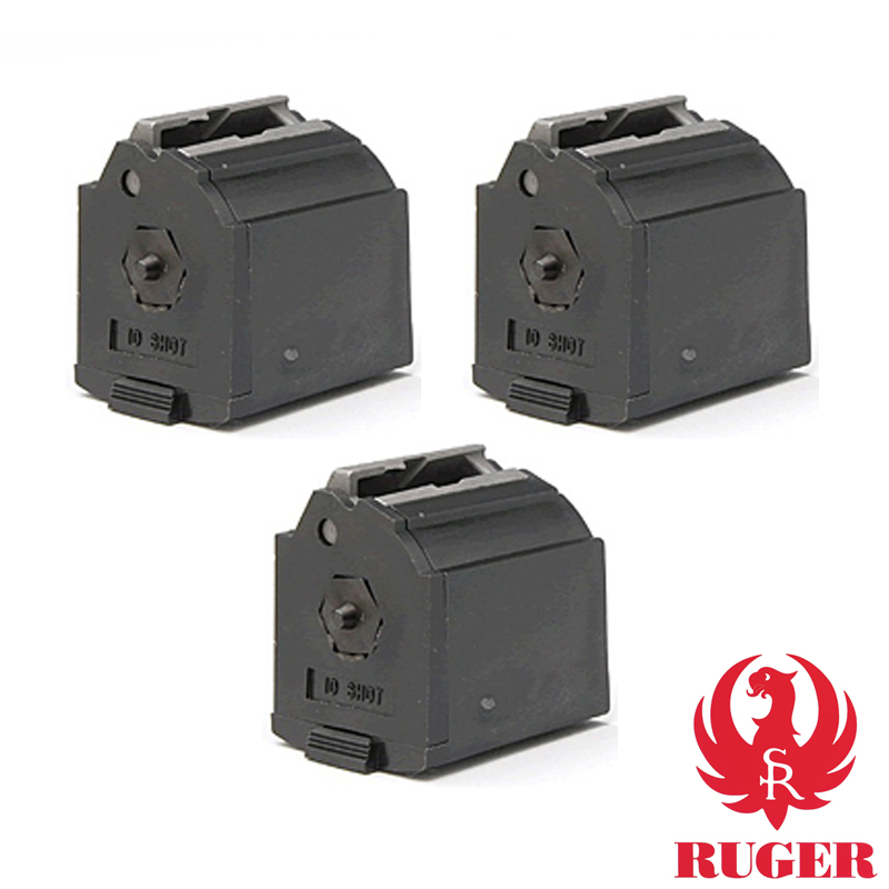 RUGER 10/22 22LR 10RD  CLR   MAGS 3 PACK 