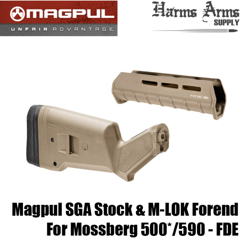 Magpul SGA Stock & M-LOK Forend For Mossberg 500*/590 - FDE - Harms ...