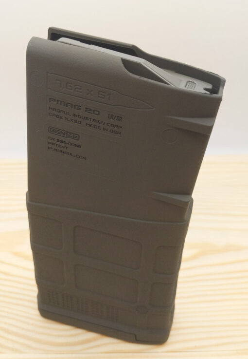 PMAG® 20 LR/SR GEN M3 for AR10 (7.62/.308) – Olive Drab Green OD – Cerakote - Image 3