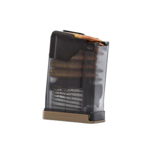 Lancer 10rd 300BLK Magazine L5AWM AR-15 .300 AAC Blackout - 10 Rounds - FDE Floorplate - Translucent Smoke