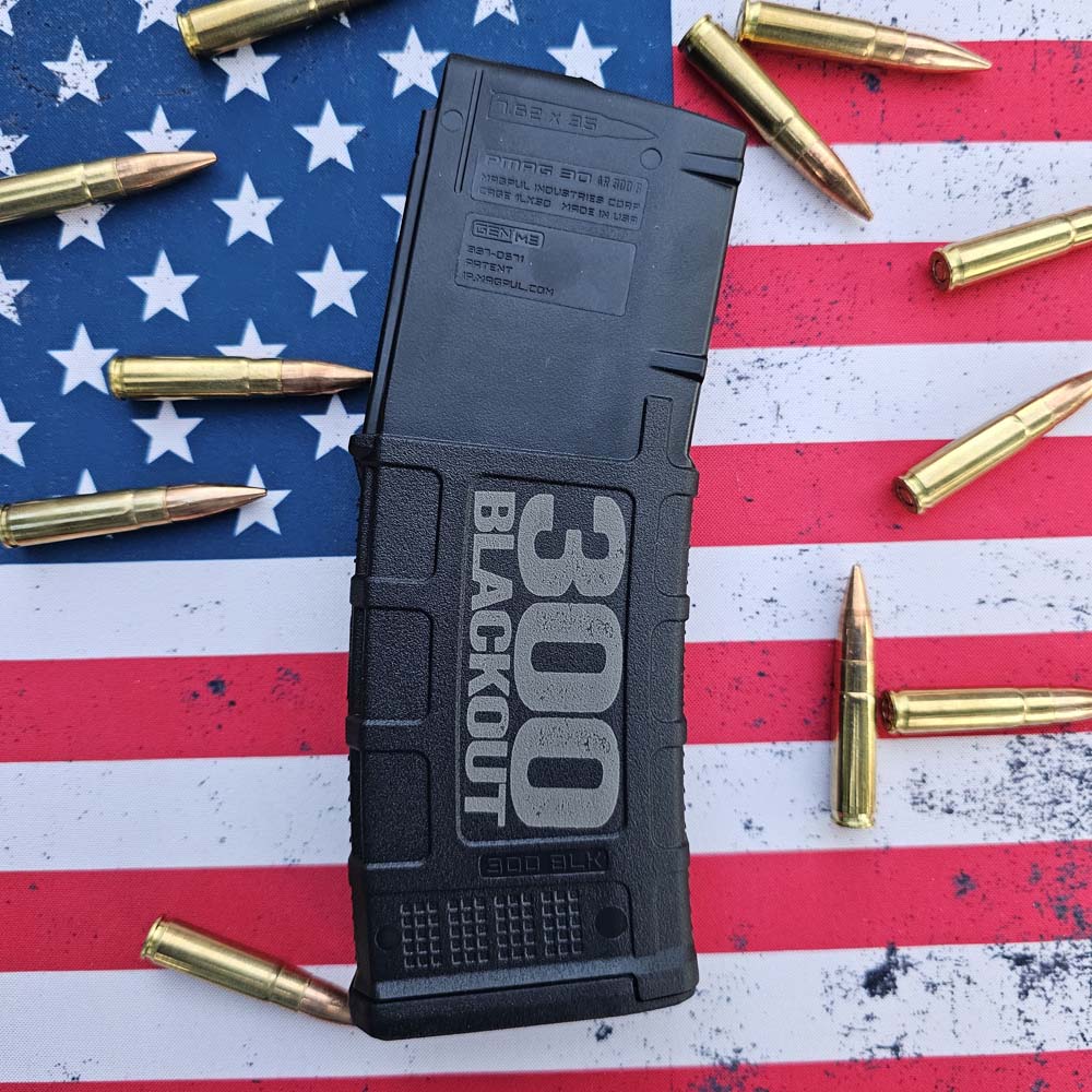 Custom Laser Engraved Magpul PMAG 30 AR 300BLK GEN M3 - 300 BLACKOUT - Laser Etched - Image 2