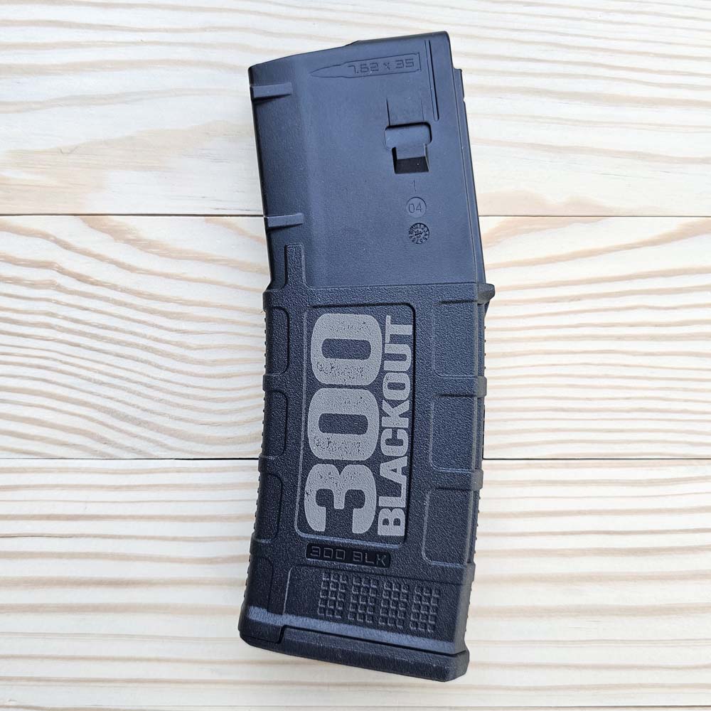 Custom Laser Engraved Magpul PMAG 30 AR 300BLK GEN M3 - 300 BLACKOUT - Laser Etched - Image 3