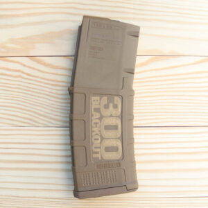 Custom Laser Engraved Magpul PMAG 30 AR 300BLK GEN M3 Medium Coyote Tan - 300 BLACKOUT - Laser Etched