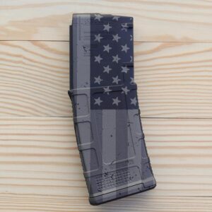 Custom Laser Engraved Magpul PMAG 30 AR 300BLK GEN M3 - American Flag - Laser Etched